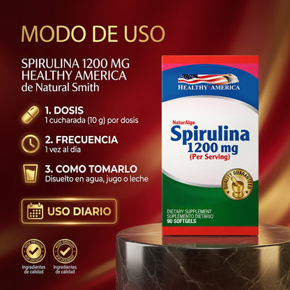 SPIRULINA 1200 MG HEALTHY AMERICA ia_4