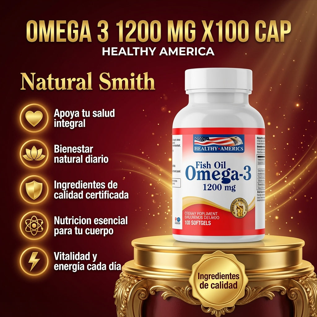 OMEGA 3 1200 MG X100 CAP HEALTHY AMERICA ia_2