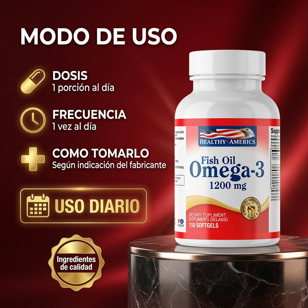 OMEGA 3 1200 MG X100 CAP HEALTHY AMERICA ia_4