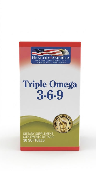 Triple Omega 3--6-9 x30 cáps. Healthy America — SKU 000986