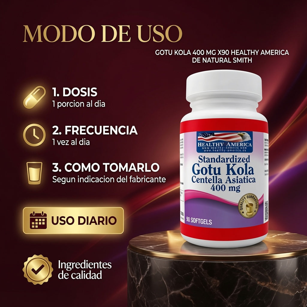 GOTU KOLA 400 MG X90 HEALTHY AMERICA ia_4