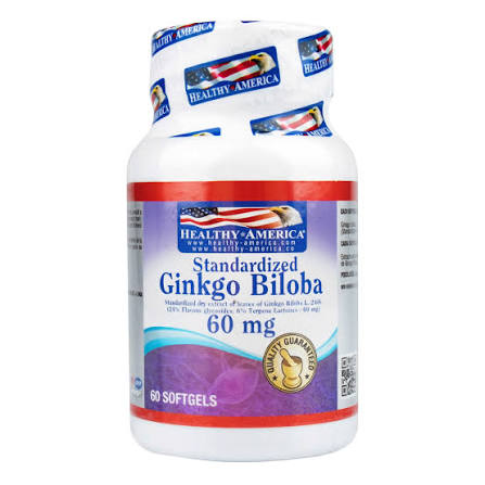 GINKGO BILOBA 60MG X60 HEALTHY AMERICA principal