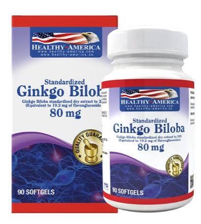 GINKGO BILOBA 80MG X90 HEALTHY AMERICA principal