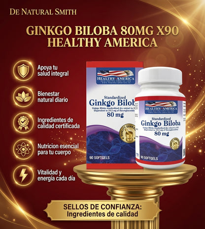 GINKGO BILOBA 80MG X90 HEALTHY AMERICA ia_2