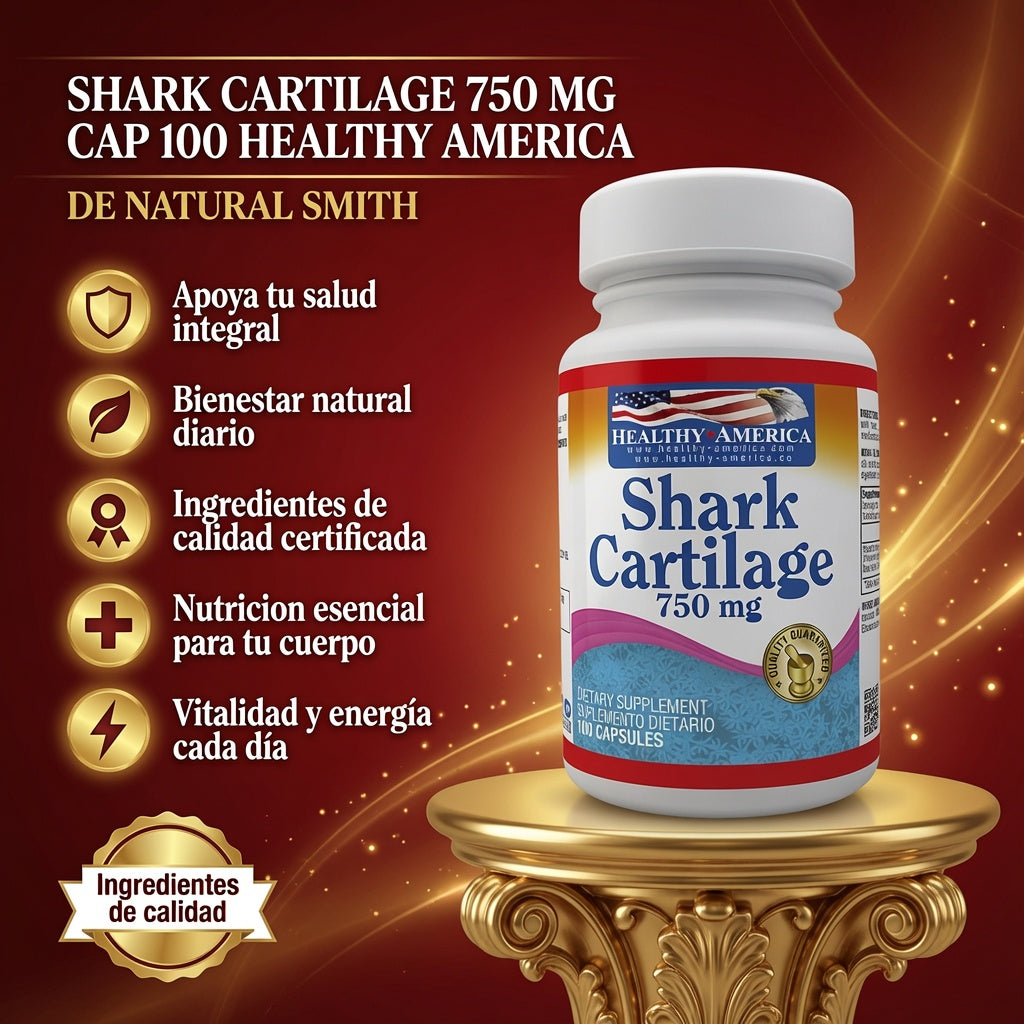 SHARK CARTILAGE 750 MG CAP 100 HEALTHY AMERICA ia_2