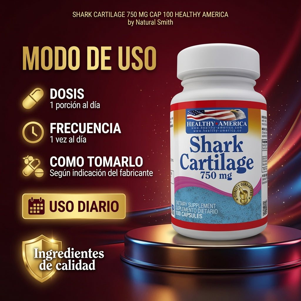 SHARK CARTILAGE 750 MG CAP 100 HEALTHY AMERICA ia_4