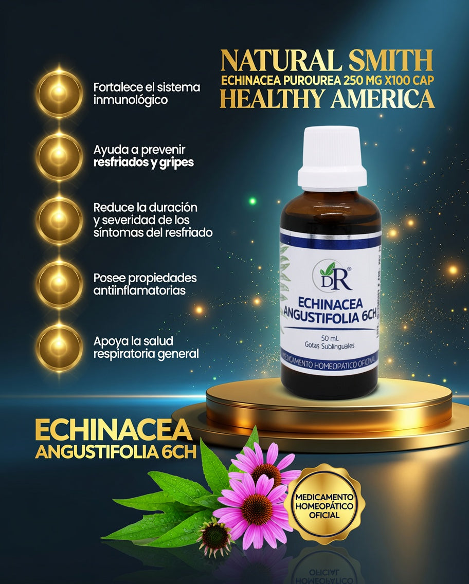 ECHINACEA PUROUREA 250 MG X100 CAP HEALTHY AMERICA ia_2