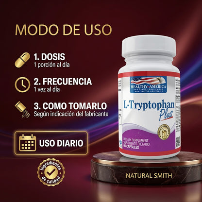 L-THRYPTOPHAN PLUS 100 MG X60 CAP HEALTHY AMERICA ia_4