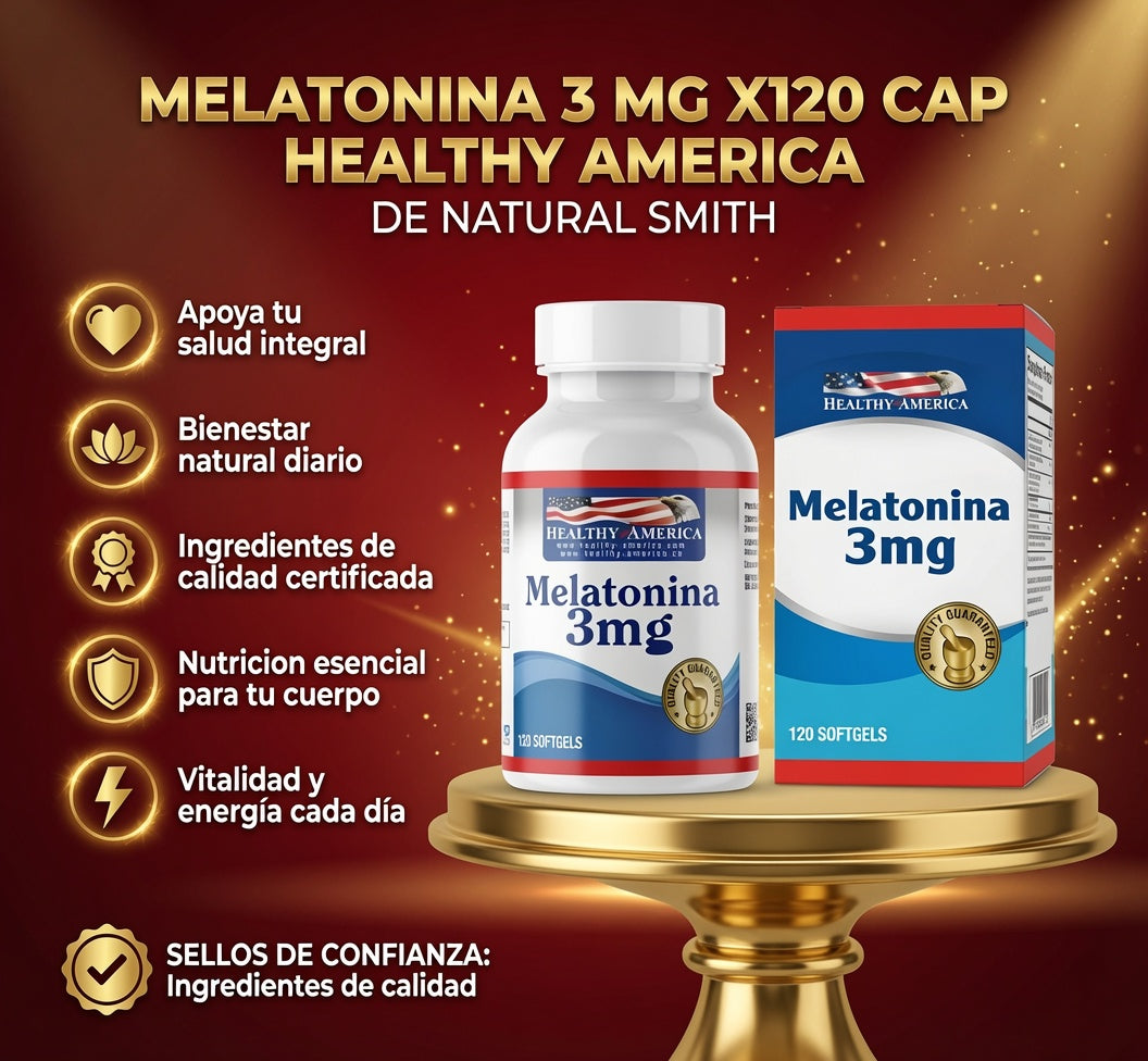 MELATONINA 3 MG X120 CAP HEALTHY AMERICA ia_2
