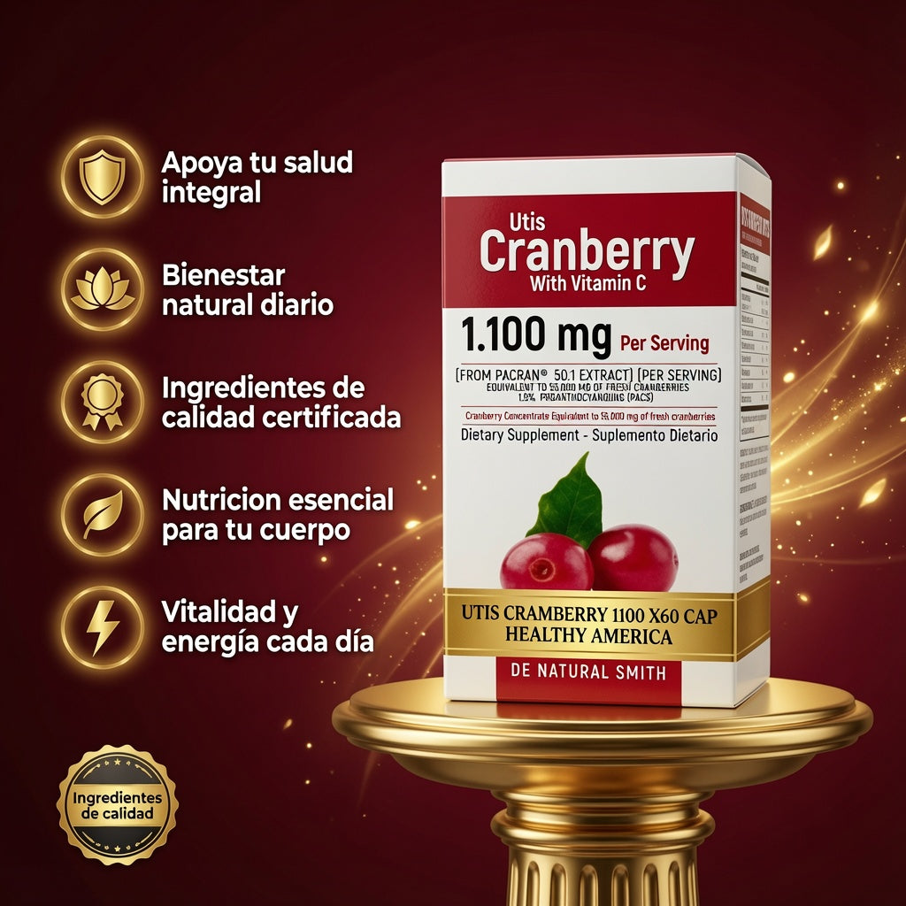 UTIS CRAMBERRY 1100 X60 CAP HEALTHY AMERICA ia_2