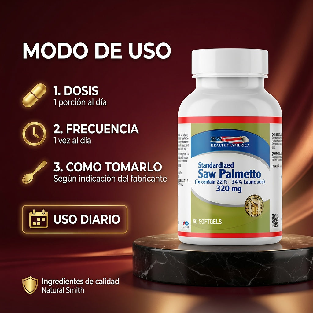 SAW PALMETO 320 MG CAP 60 HEALTHY AMERICA ia_4