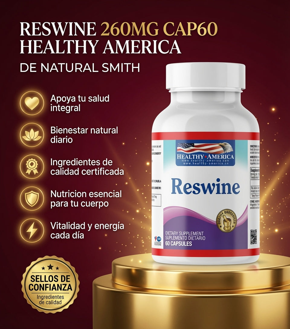 RESWINE 260MG CAP60 HEALTHY AMERICA ia_2