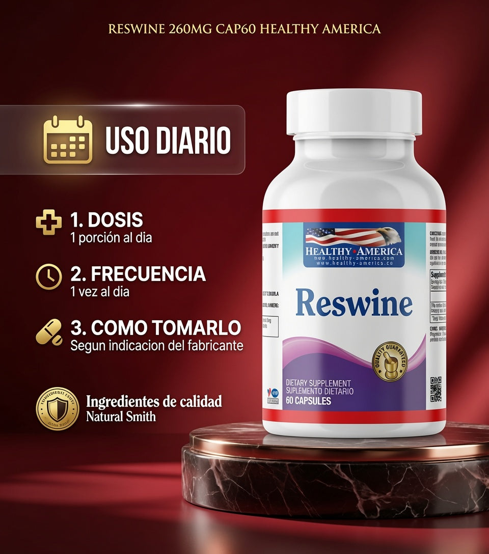 RESWINE 260MG CAP60 HEALTHY AMERICA ia_4