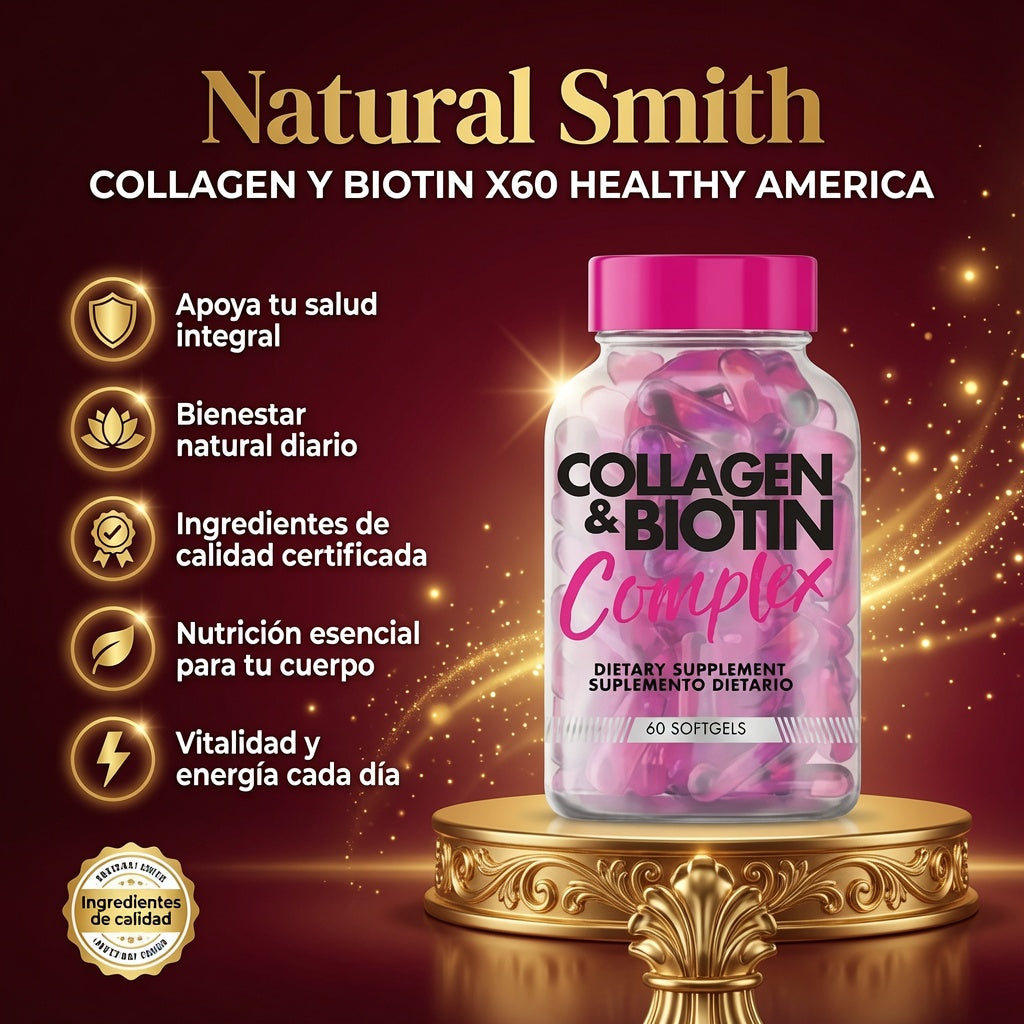 COLLAGEN Y BIOTIN X60 HEALTHY AMERICA ia_2