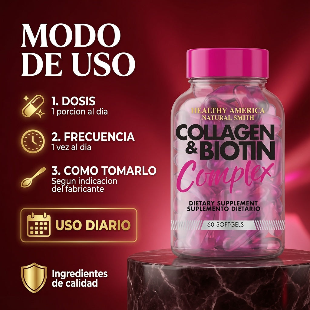COLLAGEN Y BIOTIN X60 HEALTHY AMERICA ia_4