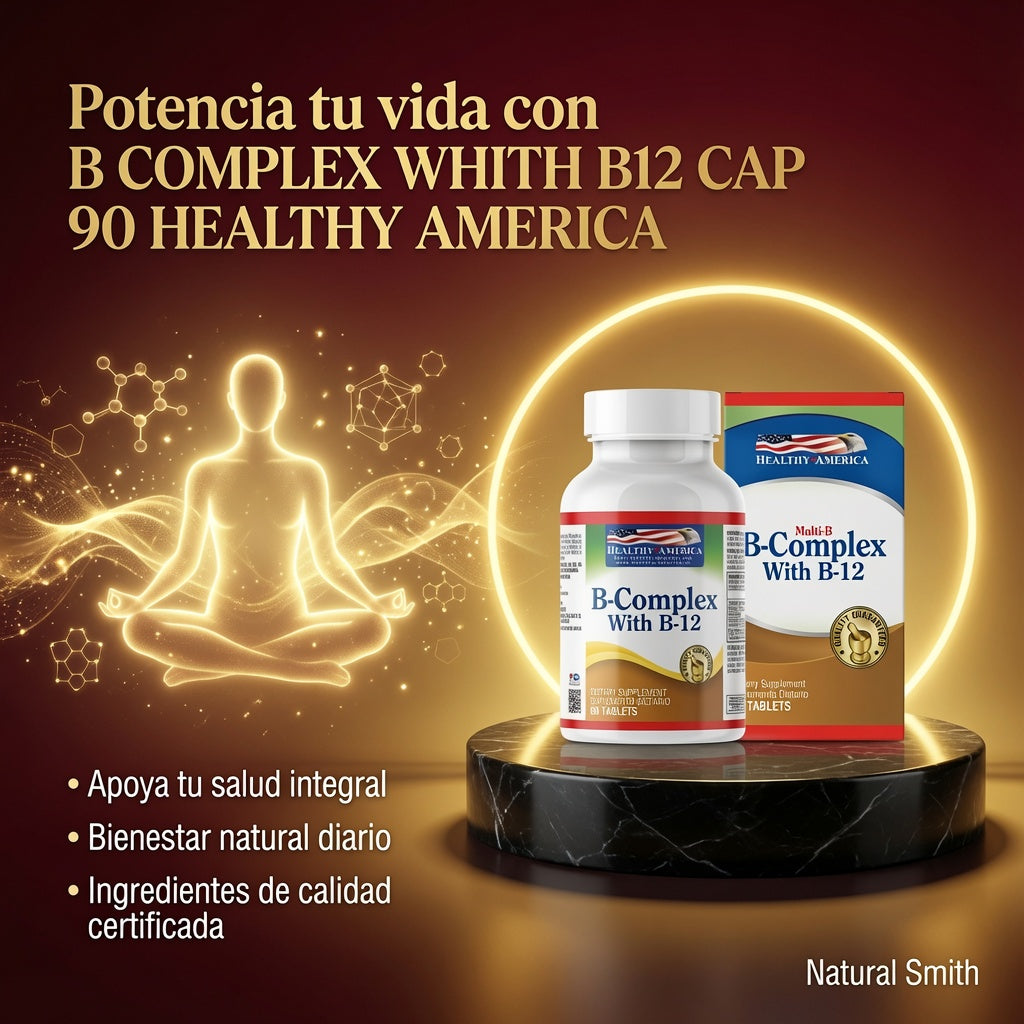 B COMPLEX WHITH B12 CAP 90 HEALTHY AMERICA ia_3