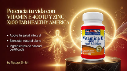 VITAMIN E 400 IU  Y ZINC X100 TAB HEALTHY AMERICA ia_3