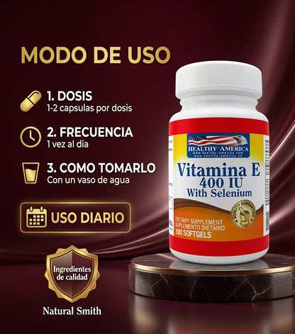VITAMIN E 400 IU  Y ZINC X100 TAB HEALTHY AMERICA ia_4
