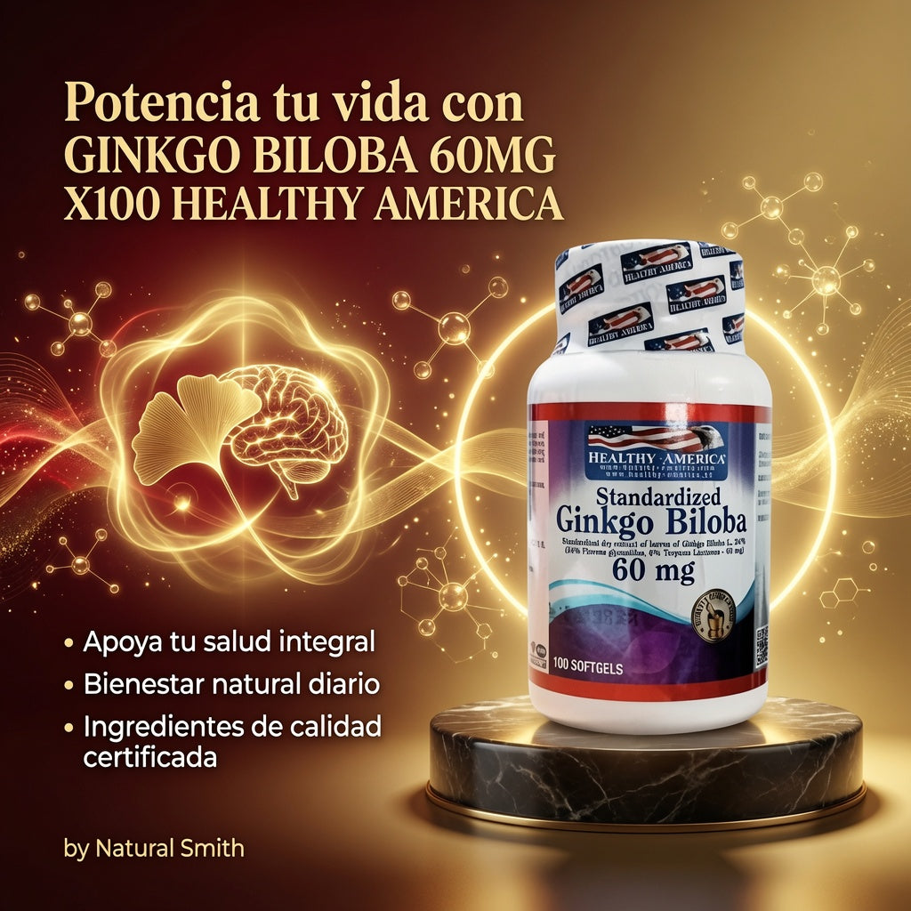 GINKGO BILOBA 60MG X100 HEALTHY AMERICA ia_3