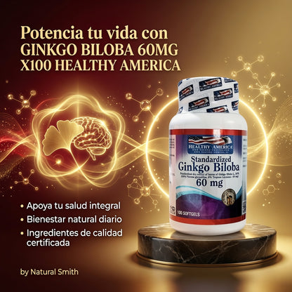 GINKGO BILOBA 60MG X100 HEALTHY AMERICA ia_3