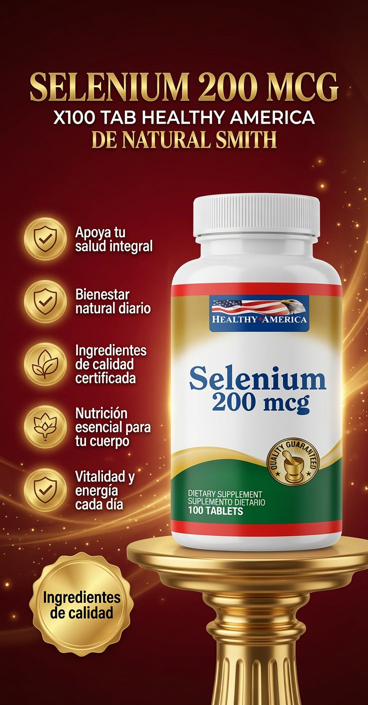 SELENIUM 200 MCG X100 TAB HEALTHY AMERICA ia_2