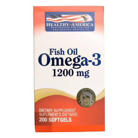 OMEGA 3 1200 MG X 200 CAP HEALYH AMERICA principal