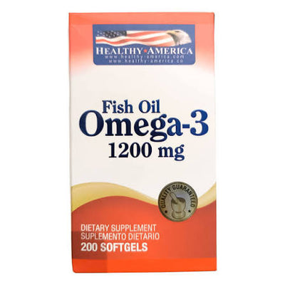 OMEGA 3 1200 MG X 200 CAP HEALYH AMERICA principal