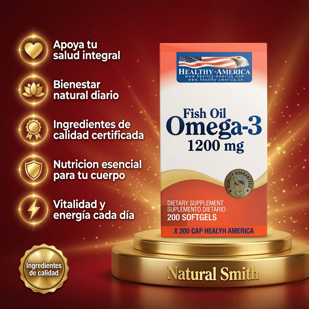 OMEGA 3 1200 MG X 200 CAP HEALYH AMERICA ia_2