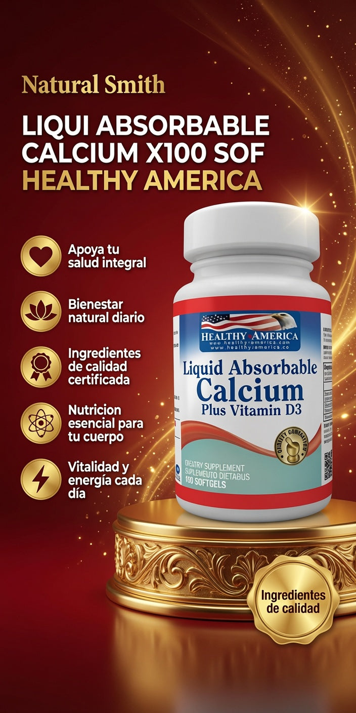 LIQUI ABSORBABLE CALCIUM X100 SOF HEALTHY AMERICA ia_2