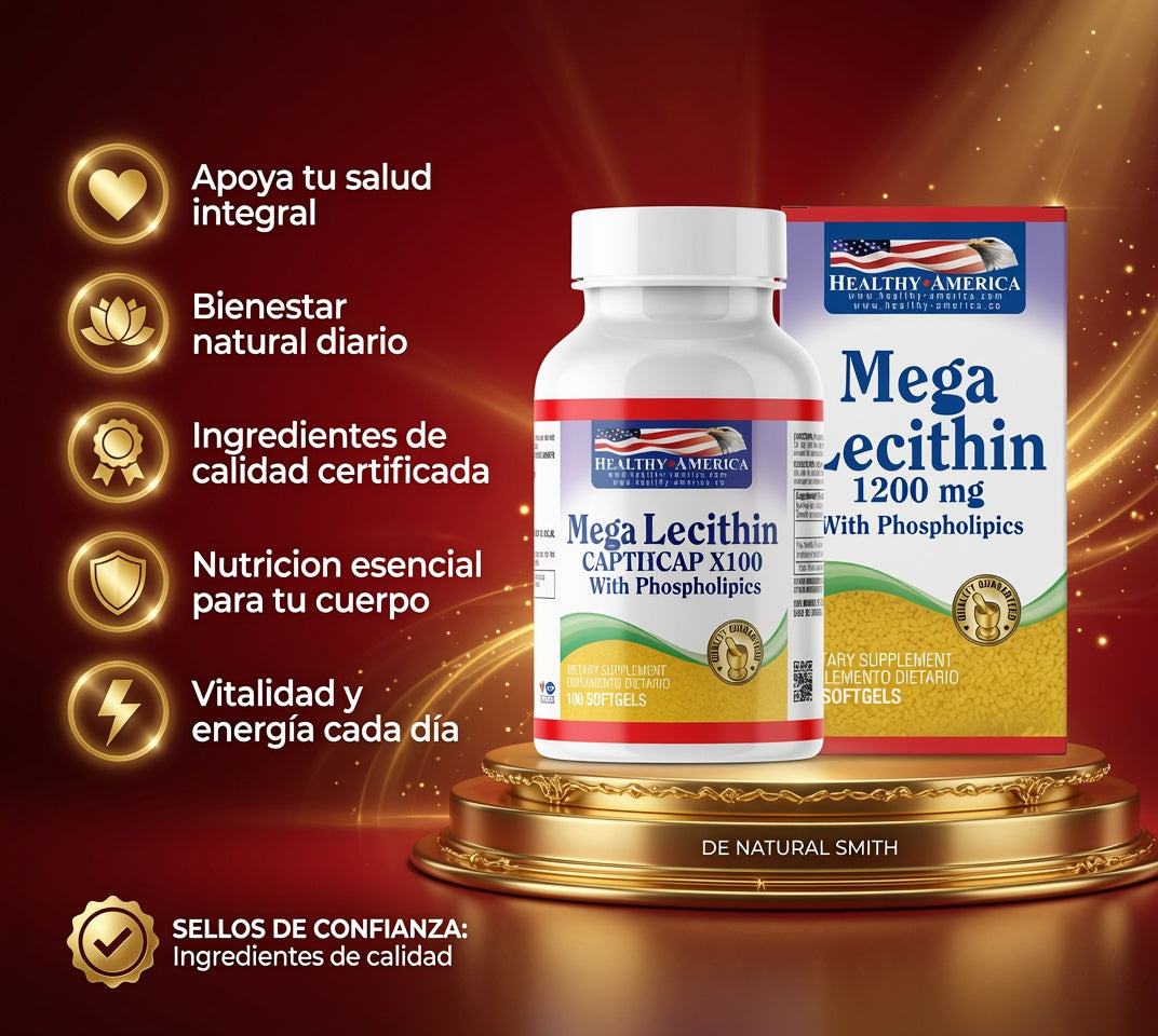 MEGA LEICITHIN CAP X100 HEALTHY AMERICA ia_2