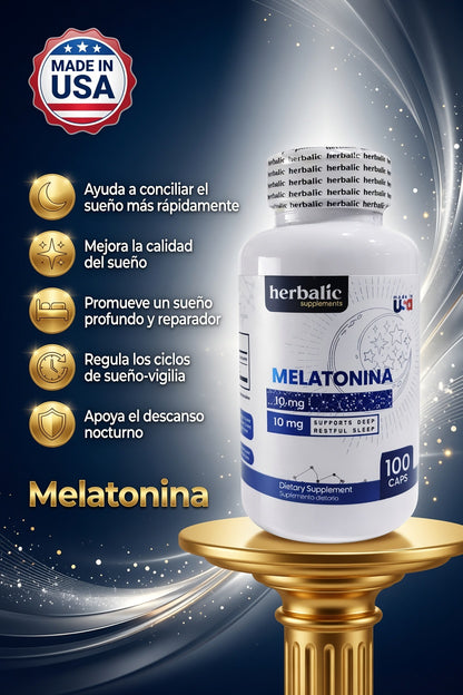 MELATONINA 10MG X100 HERBALIC ia_2