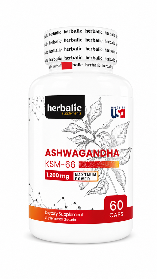 ASHWAGANDHA KSM-66 X60 HERBALIC principal