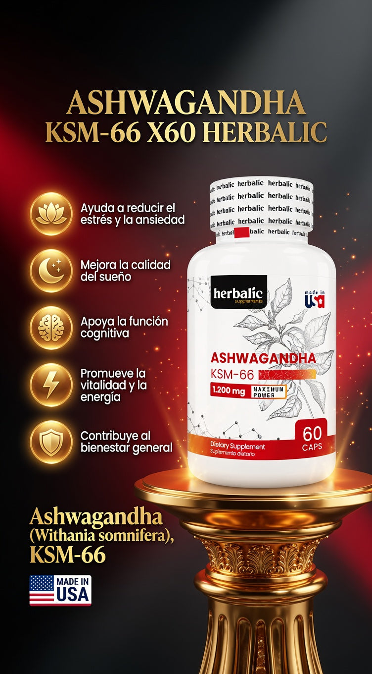 ASHWAGANDHA KSM-66 X60 HERBALIC ia_2