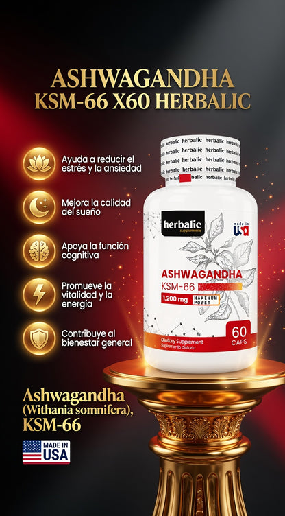 ASHWAGANDHA KSM-66 X60 HERBALIC ia_2