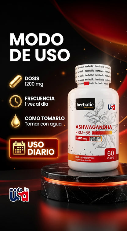 ASHWAGANDHA KSM-66 X60 HERBALIC ia_4