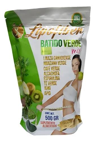 LIPO FIBER BATIDO VERDE X450 GR QUEMADOR DE GRASA principal
