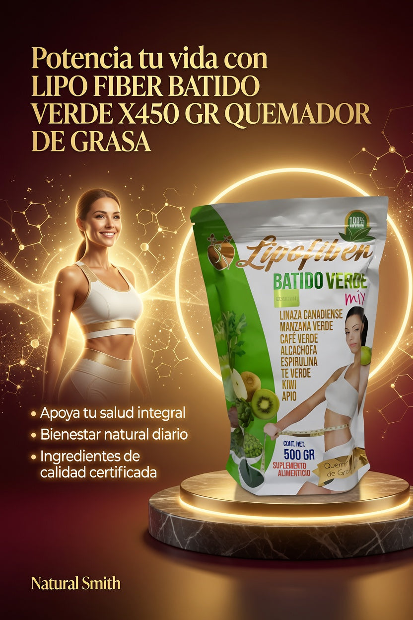 LIPO FIBER BATIDO VERDE X450 GR QUEMADOR DE GRASA ia_3