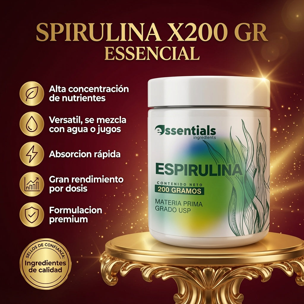 SPIRULINA X200 GR ESSENCIAL ia_2