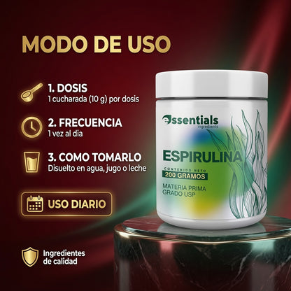 SPIRULINA X200 GR ESSENCIAL ia_4