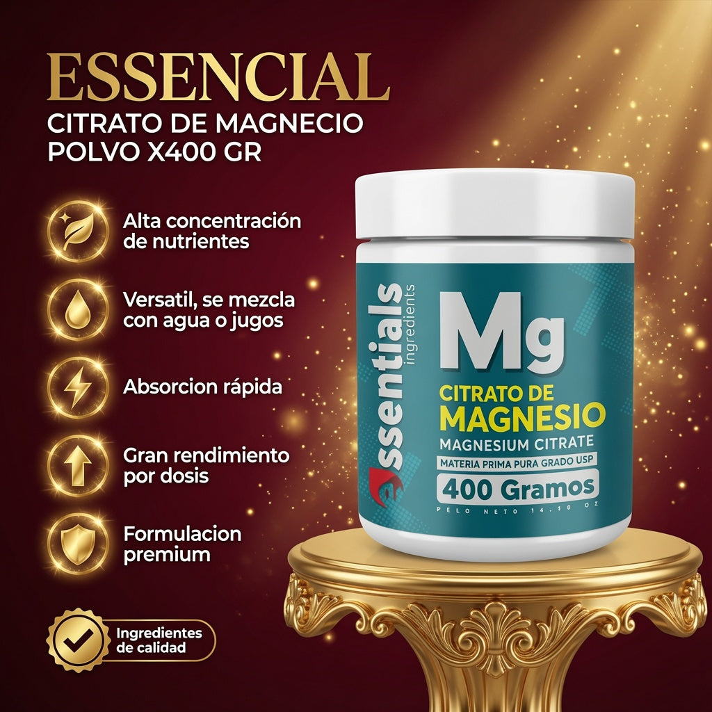 CITRATO DE MAGNECIO POLVO X400 GR ESSENCIAL ia_2