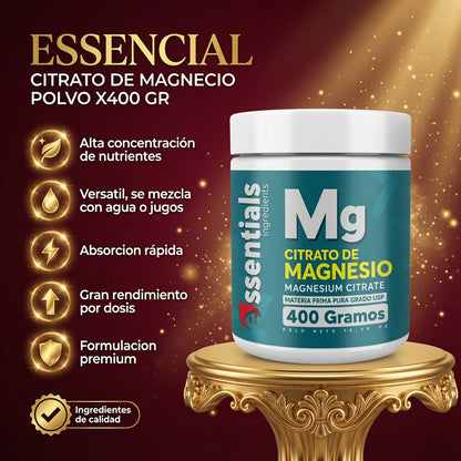 CITRATO DE MAGNECIO POLVO X400 GR ESSENCIAL ia_2