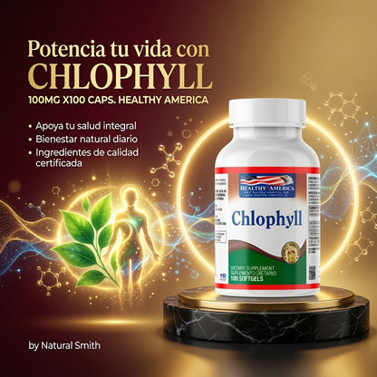 CHLOPHYLL 100MG X100 CAPS. HEALTHY AMERICA ia_3