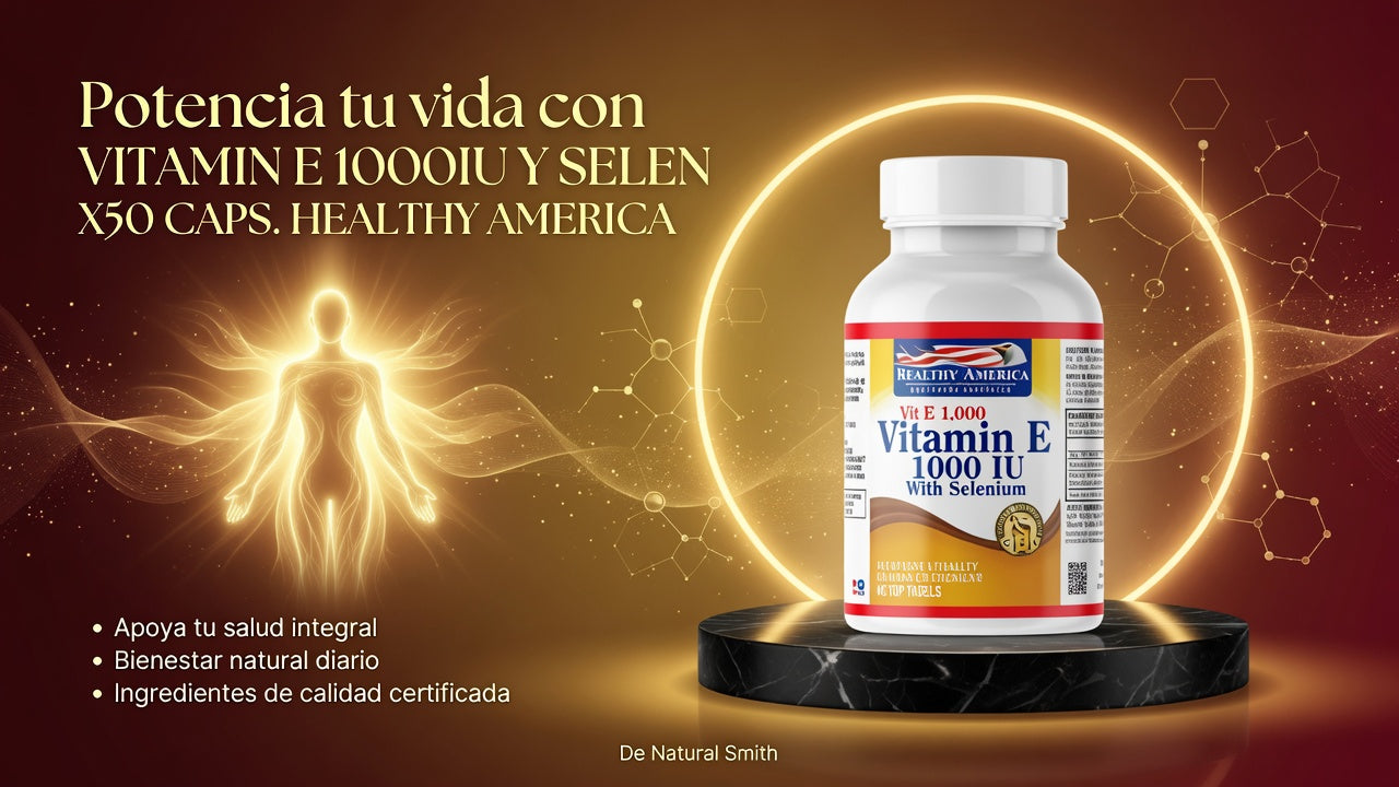 VITAMIN E 1000IU Y SELEN X50 CAPS. HEALTHY AMERICA ia_3