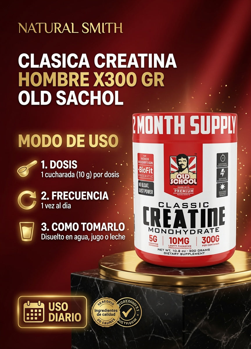 CLASICA CREATINA HOMBRE X300 GR OLD SACHOL ia_4