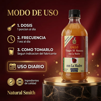 VINAGRE MANZANA GALLO CON MADRE X500 ML ia_4