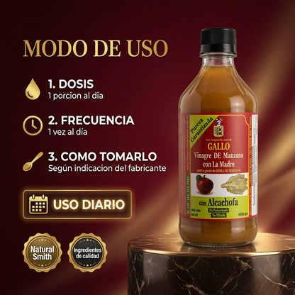 VINAGRE MANZANA GALLO CON MADRE Y ALCACHOFA X500 ML ia_4