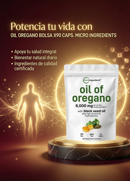 OIL OREGANO BOLSA X90 CAPS. MICRO INGREDIENTS ia_3