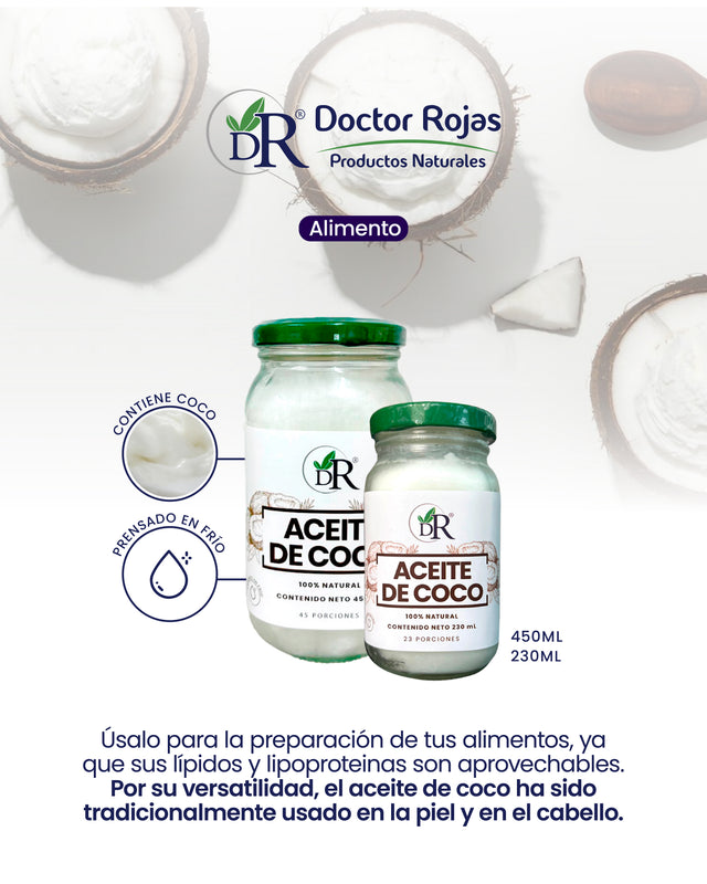 ACEITE DE COCO X450ML DOCTOR ROJAS principal