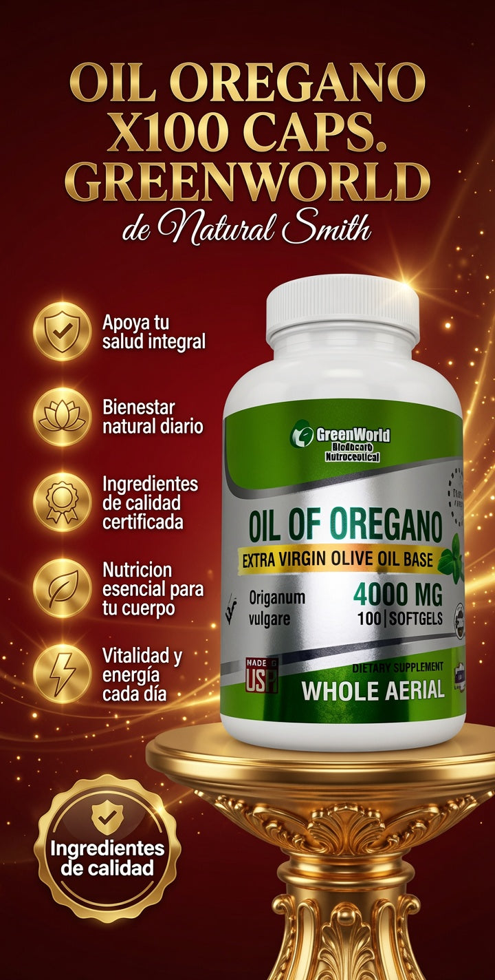 OIL OREGANO X100 CAPS. GREENWORLD ia_2