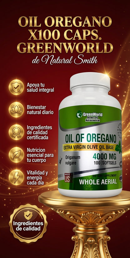 OIL OREGANO X100 CAPS. GREENWORLD ia_2